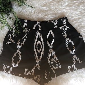 SOLD Black Tribal Cuff Shorts
